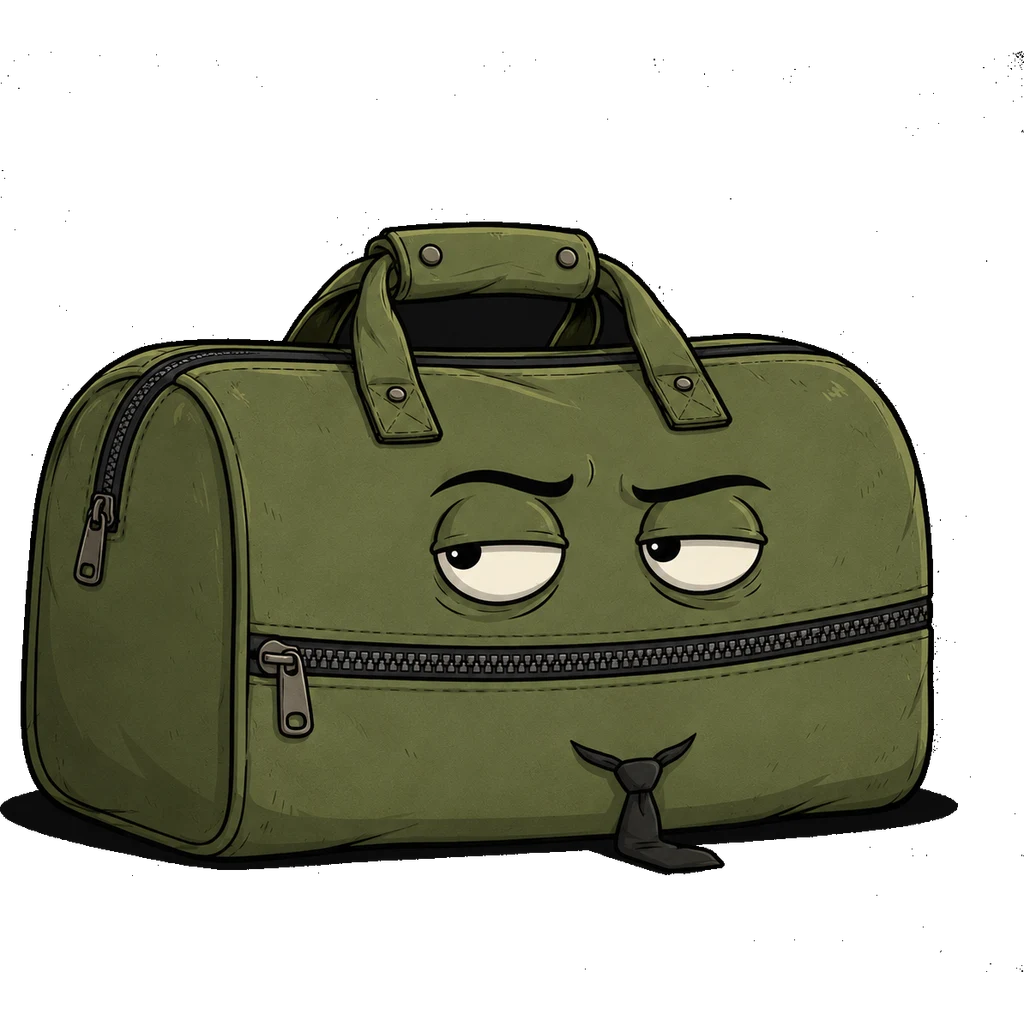 Baggy with one eyebrow raised — "interesting."